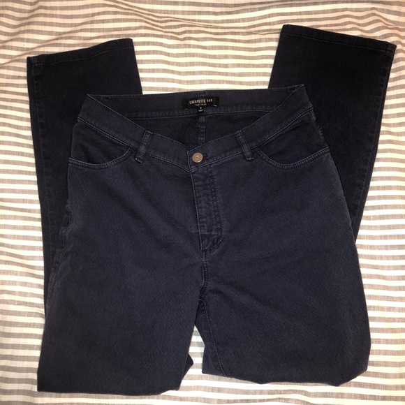 LAFAYETTE 148 Textured Cotton Pants Size 6 - Picture 3 of 4